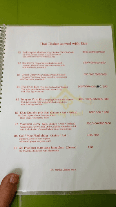Aroy Thai menu 2
