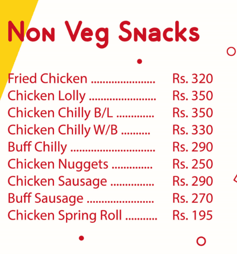 G Cafe menu 4