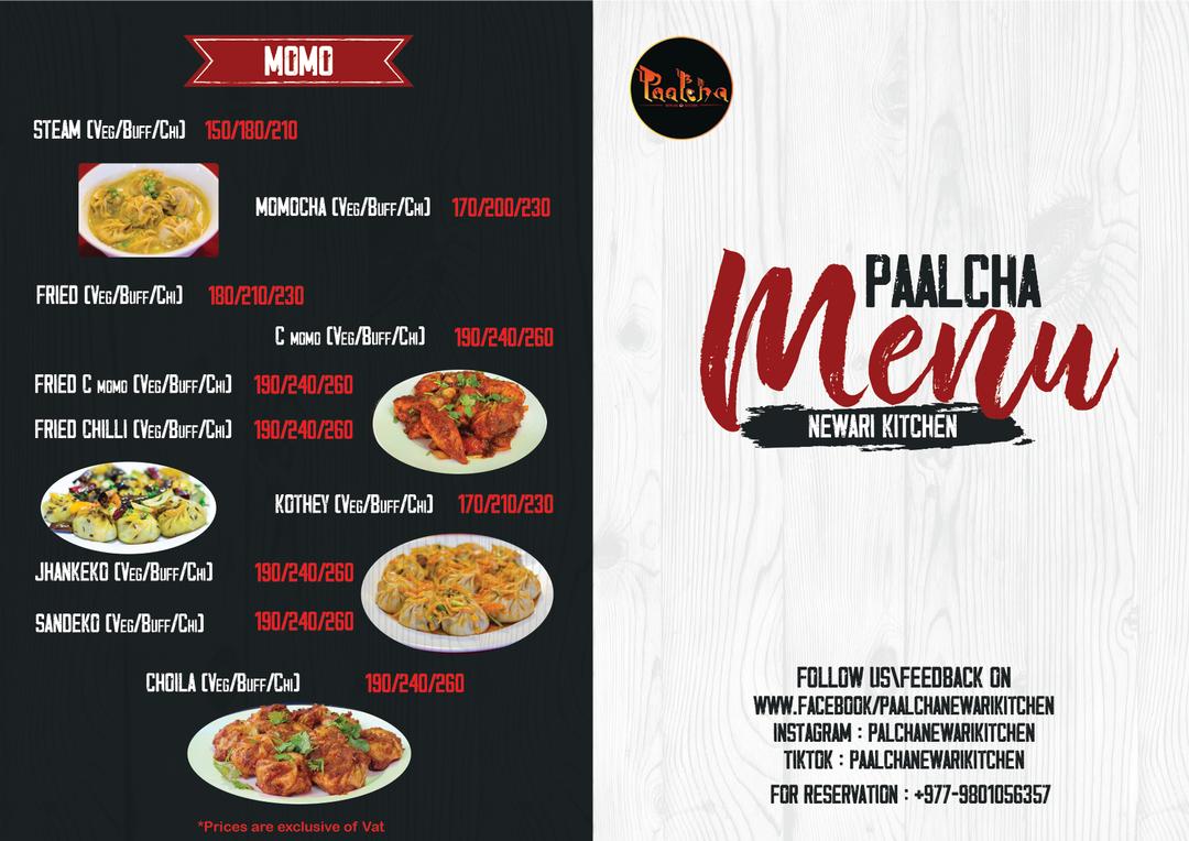 Paalcha Newa Kitchen menu 3