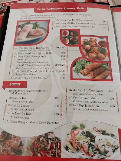 Pho 99 menu 1