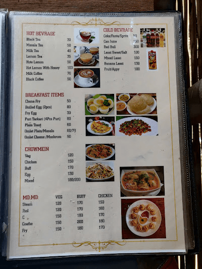 Kankali Sunrise valley resort menu 3