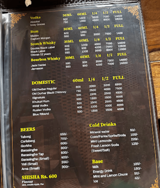 Graveaty Restaurant and Bar menu 1