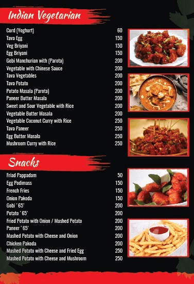 Moon Rock Restaurant menu 1