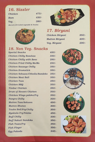 King Cafe & Banquet menu 2