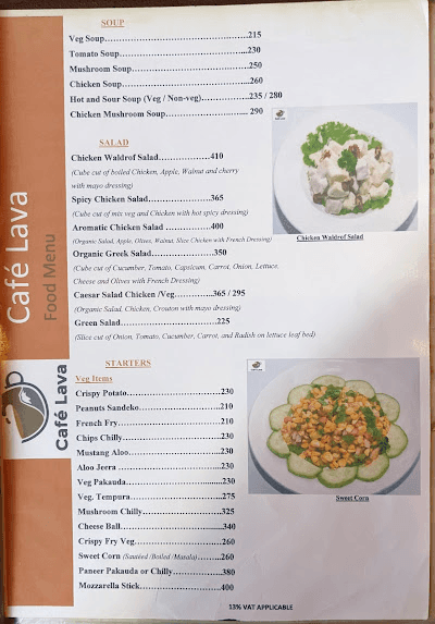 Cafe' Lava menu 3