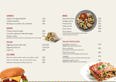 Utpala Cafe menu 2