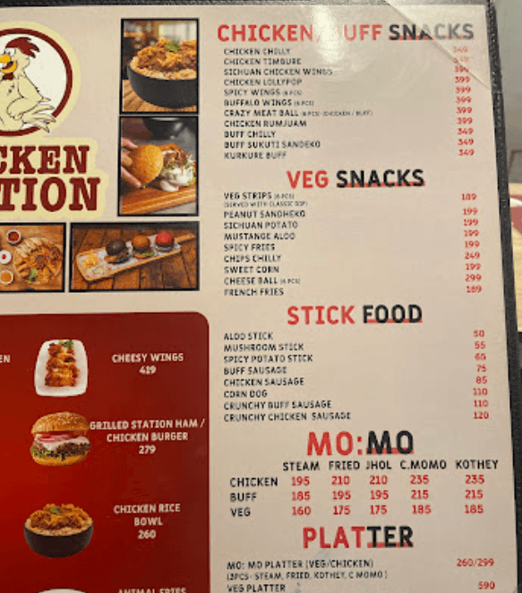 Chicken Station Thamel menu 4
