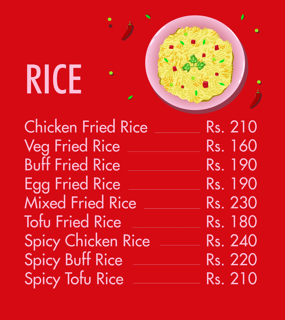 G Cafe menu 1