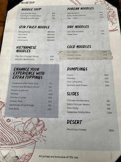 Noodle Shop Ktm menu 3