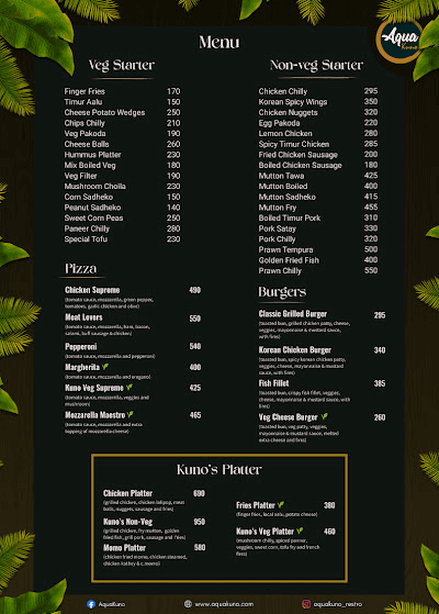 AquaKuno menu 3