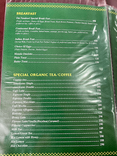 Om Tandoori Hotel & Restaurant menu 2