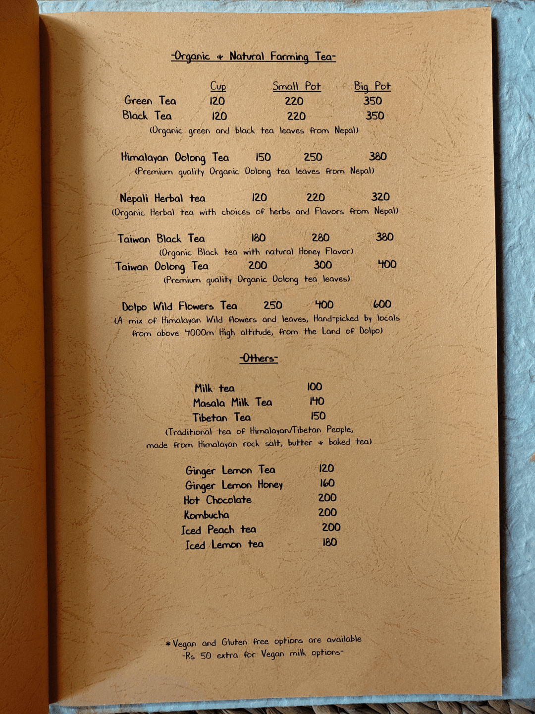 Ananda Tree House menu 3