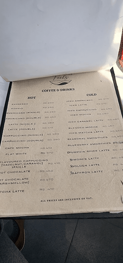 Feels menu 4