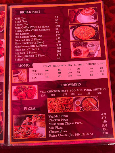 Nagdaha Viewpoint Newari Kitchen menu 4