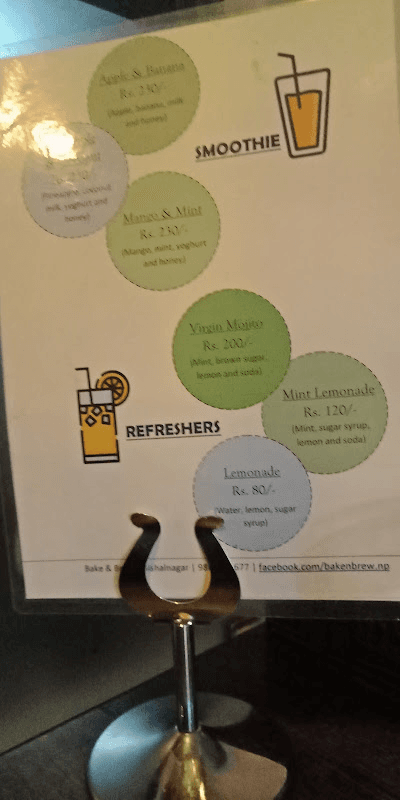 Bake & Brew menu 3