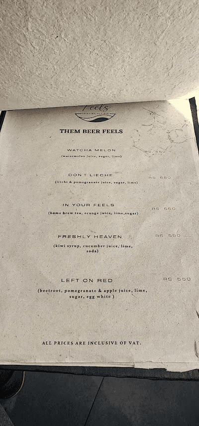 Feels menu 2