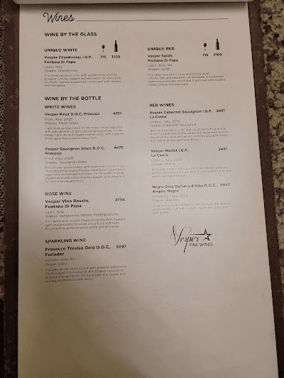 Sam's One Tree Cafe menu 1