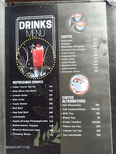 Thasang Ghar menu 2