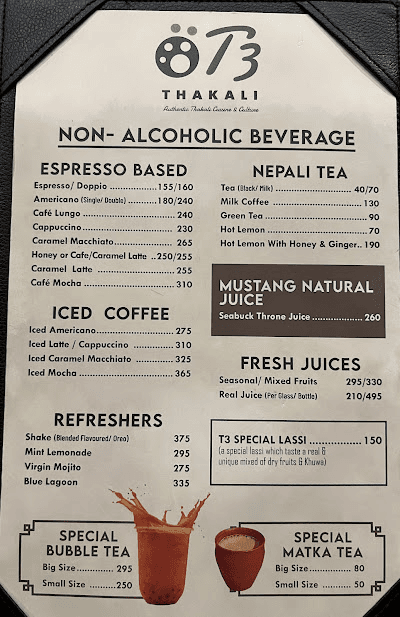 T3 Thakali Bhanchha Ghar & Sekuwa Cafe menu 3