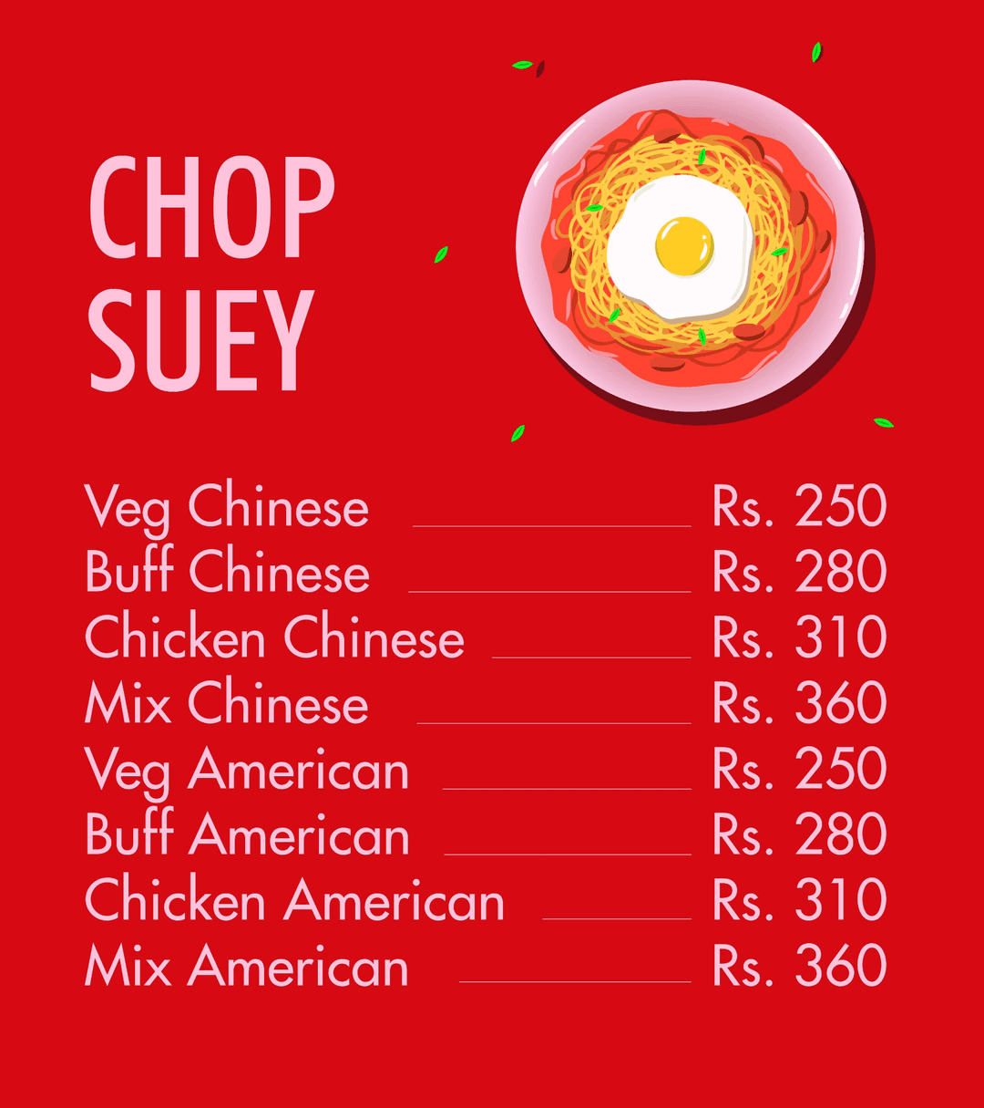 G Cafe menu 2