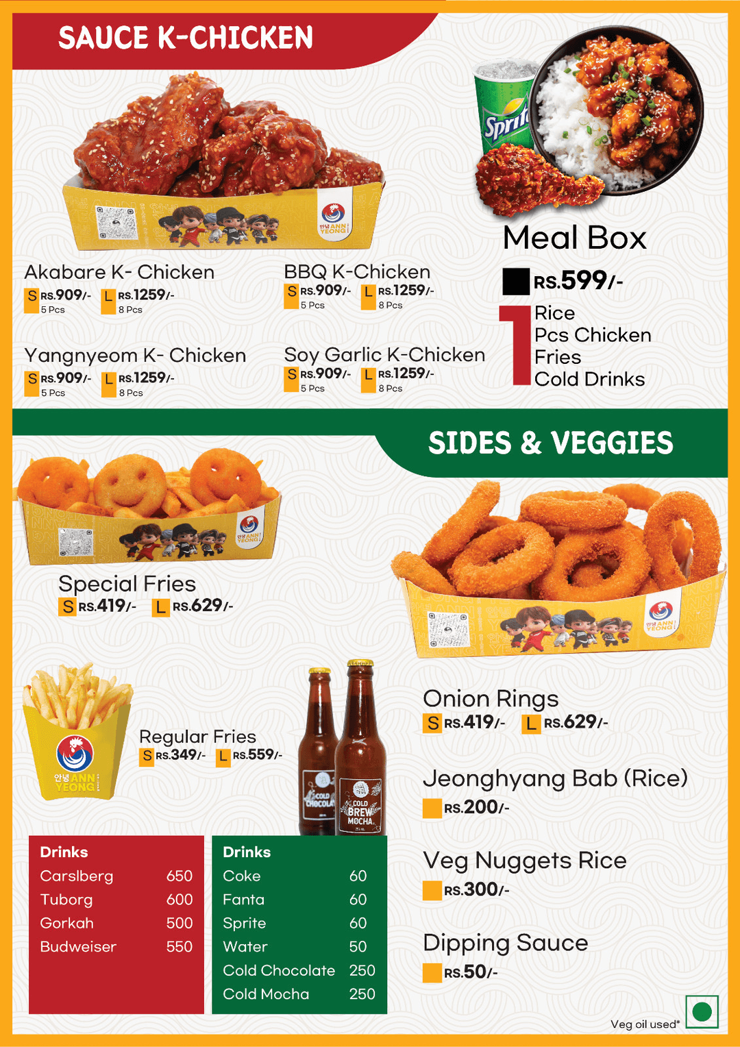 Annyeong Chicken, Saraswotinagar Chabahil menu 1
