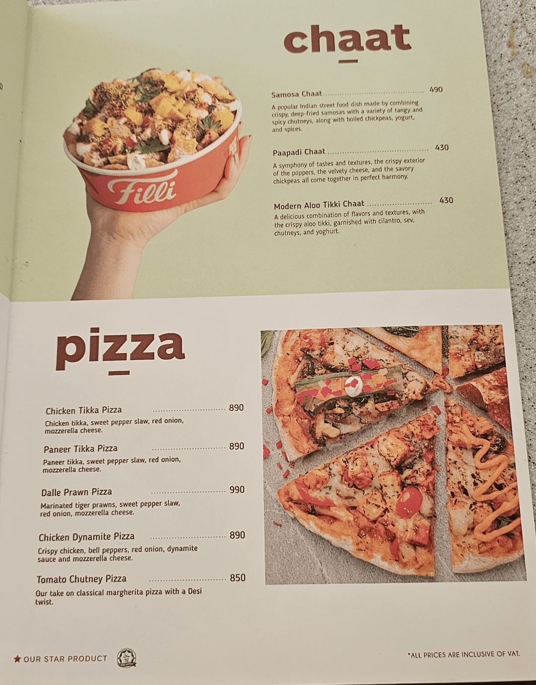 FiLLi Cafe menu 2