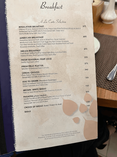 Siddhartha Foodland menu 3