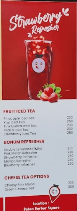 Bonum Cha menu 2