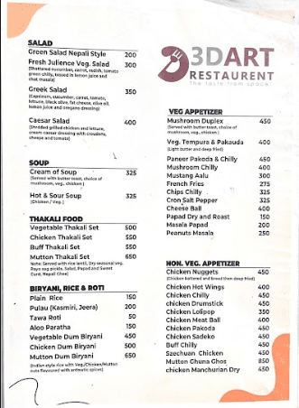 3D Art Restaurant  menu 3