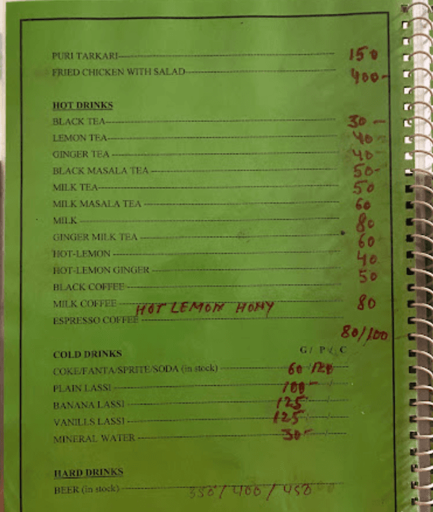 Newa MoMo Restaurant menu 1