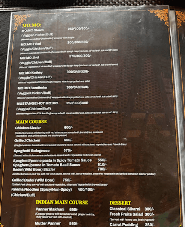 Graveaty Restaurant and Bar menu 3