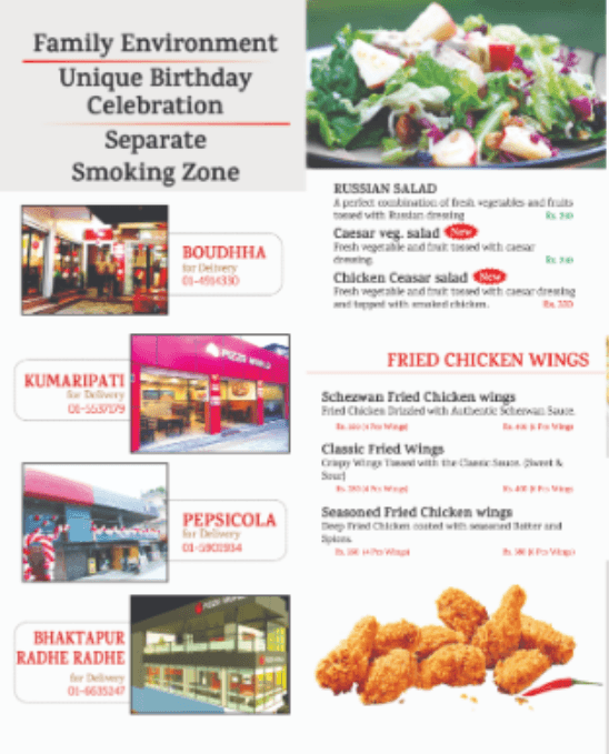 Pizza World menu 3
