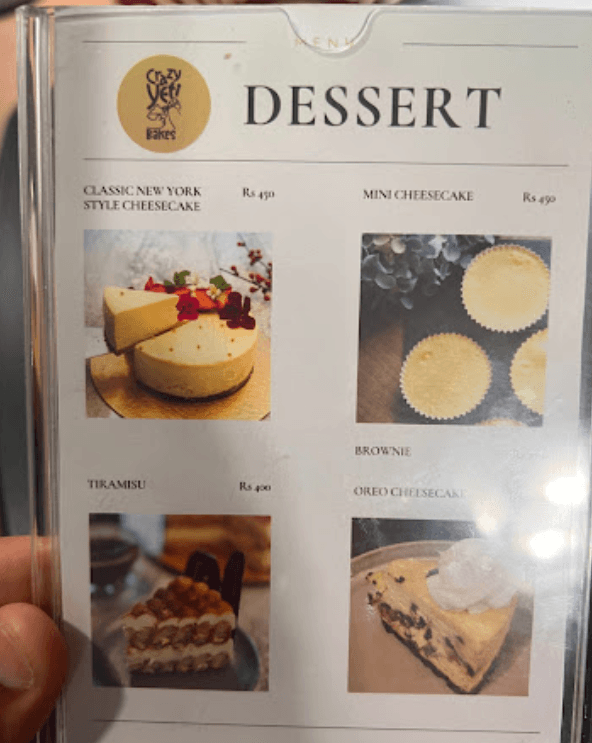 Roomali Ghar menu 4