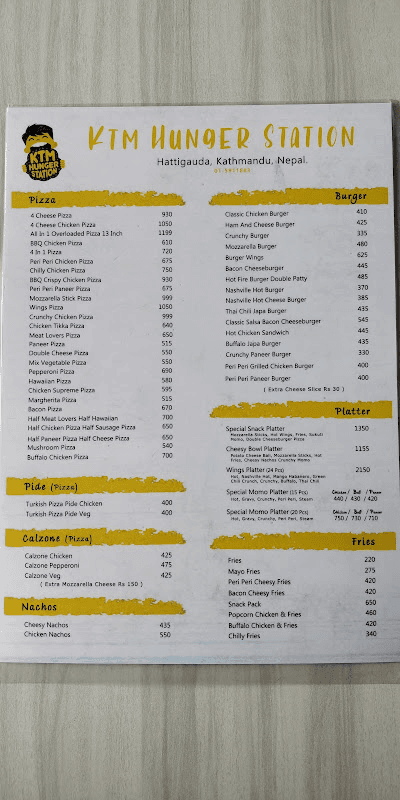 KTM Hunger Station [Hattigauda, Budhanilkantha] menu 2