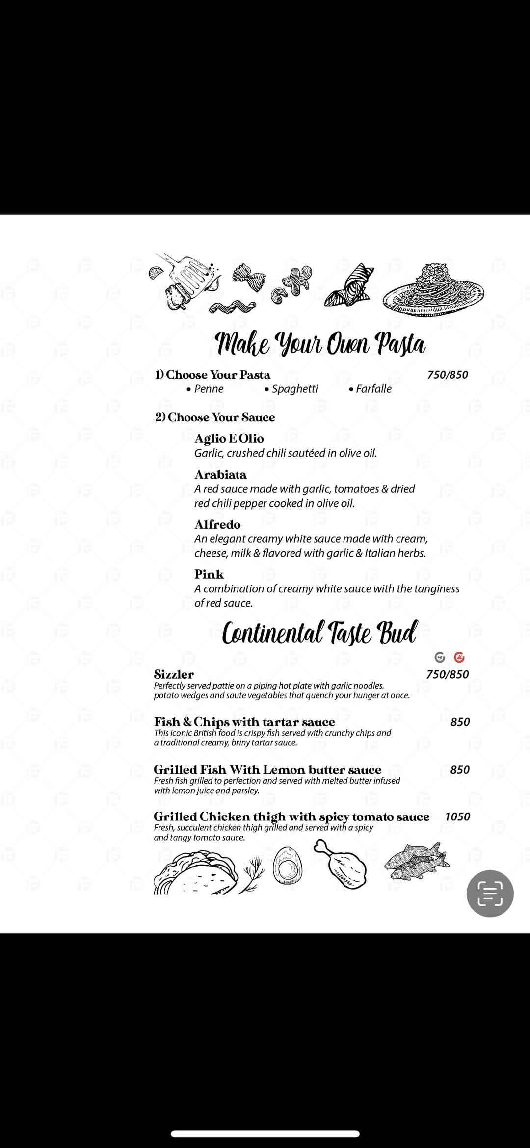 The Address Lounge_menu_2
