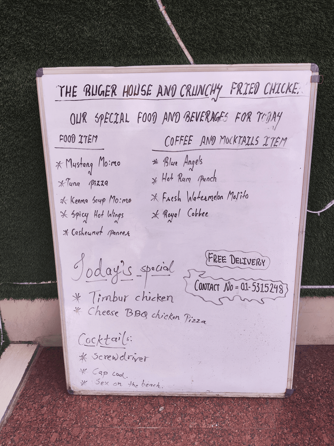 The Burger House & Crunchy Fried Chicken, Sitapaila menu 2