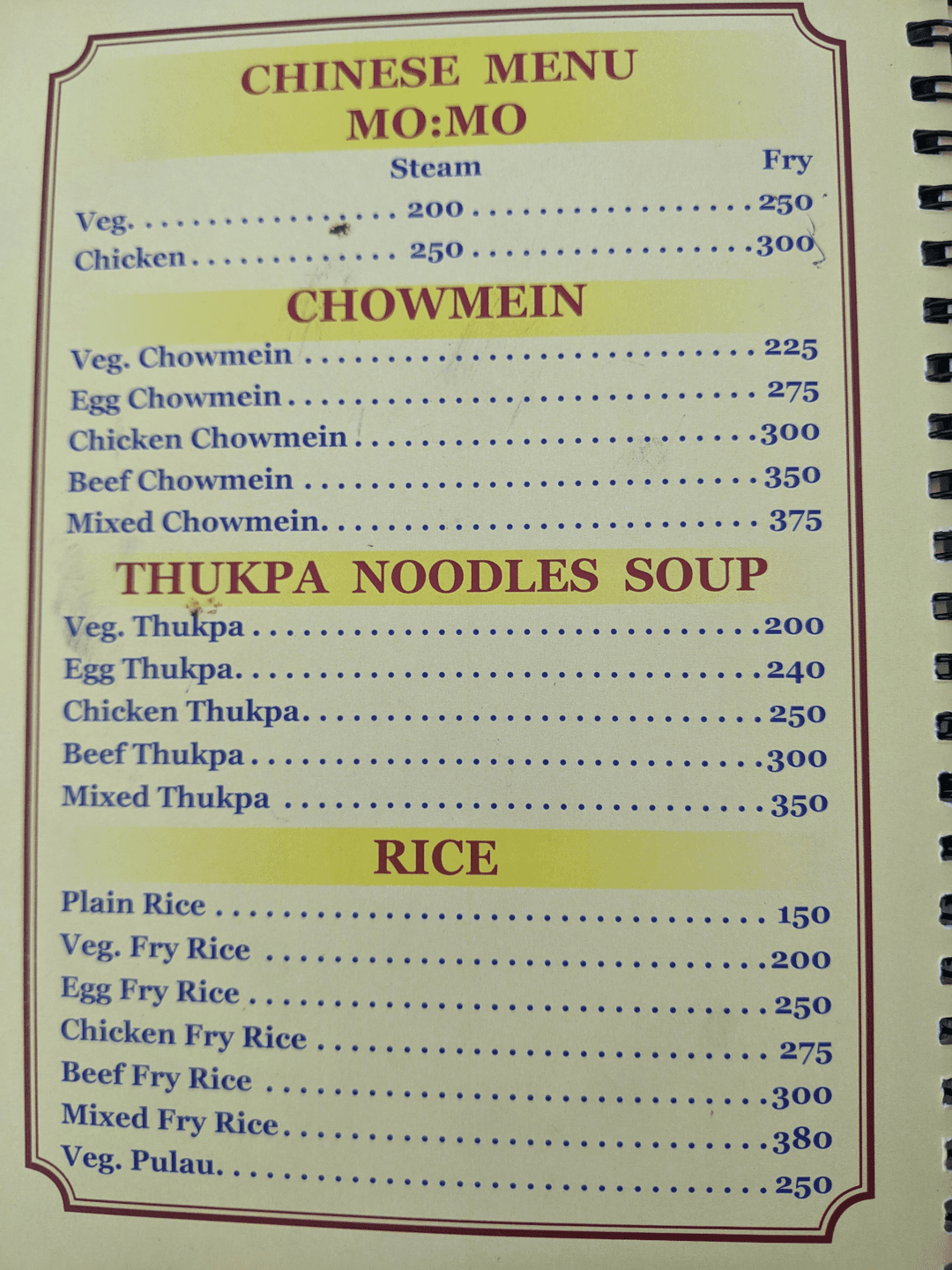 Nepalaya Rooftop Restaurant_menu_5