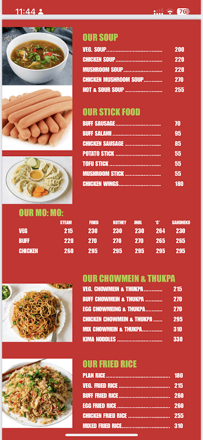 The Burger House & Crunchy Fried Chicken Samakhusi menu 1