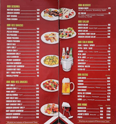 The Burger House and Crunchy Fried Chicken, Kirtipur menu 1