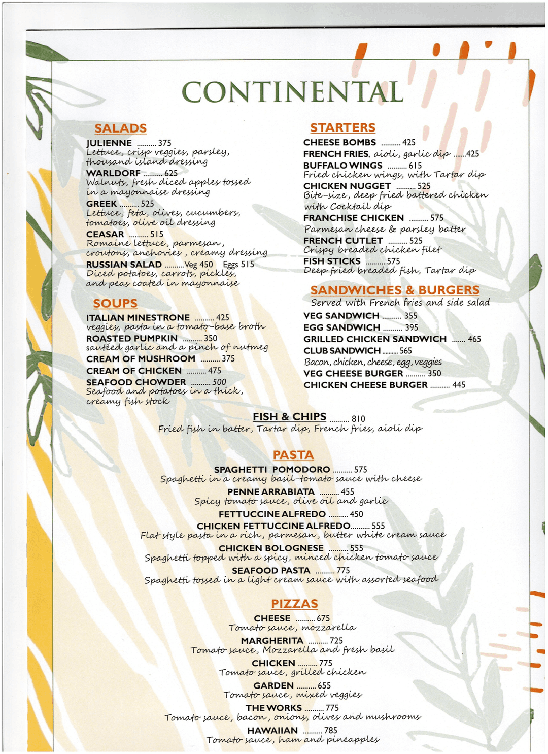 Nepalaya Rooftop Restaurant menu 3