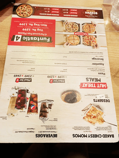 Pizza Hut menu 2