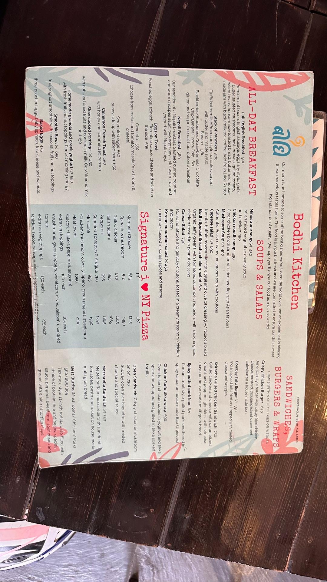 Bodhi Books And Bakes menu 2