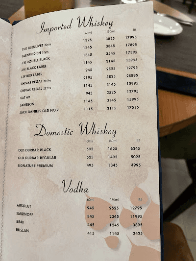 Siddhartha Foodland menu 2