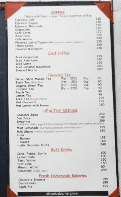 Yala Cafe & Coffee Shop menu 3