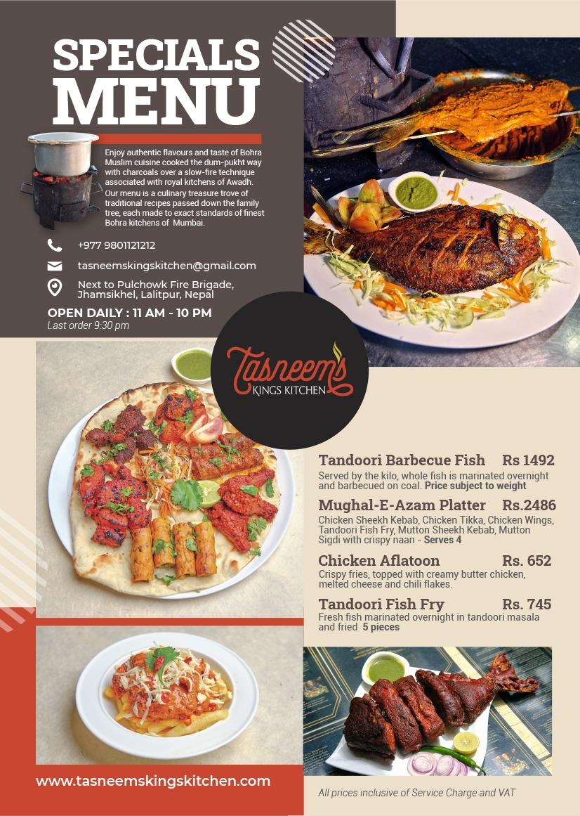 Tasneem's Kings Kitchen_menu_4