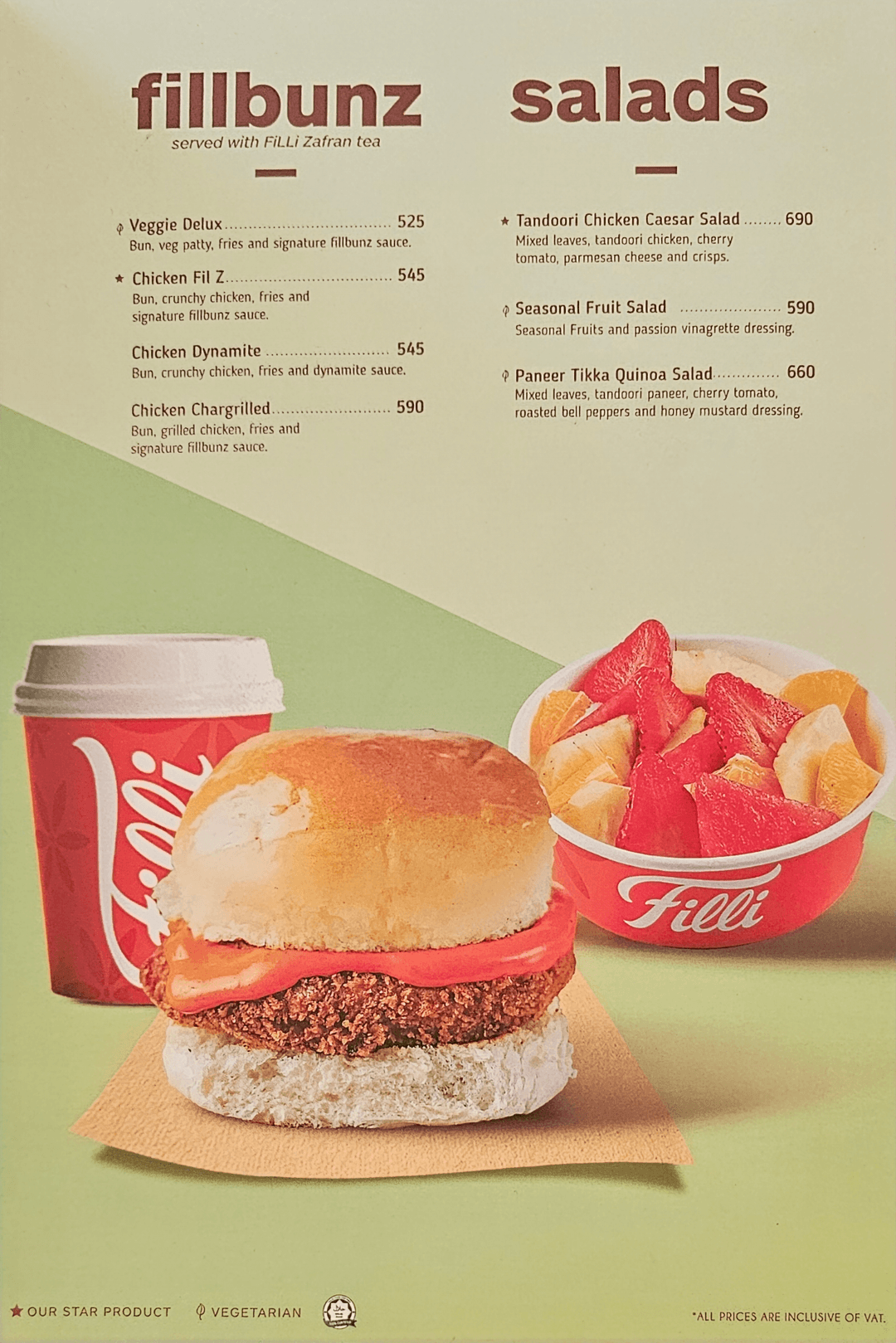 FiLLi Cafe menu 1
