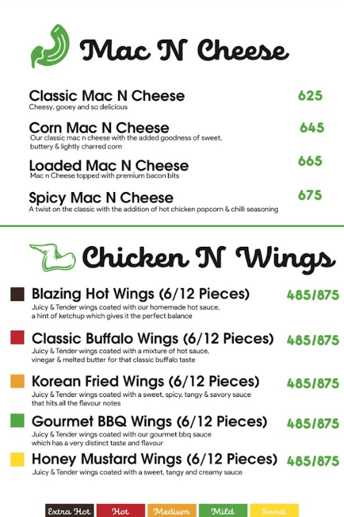 Gourmet Eatery menu 1