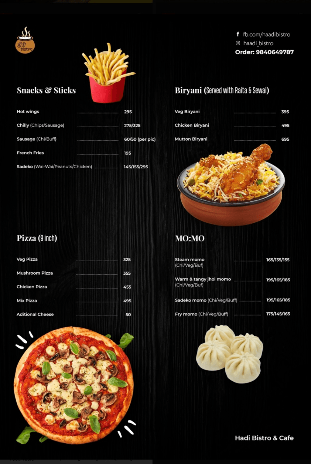 Haadi Bistro & Cafe: Biryani Restaurant in Kathmandu_menu_5