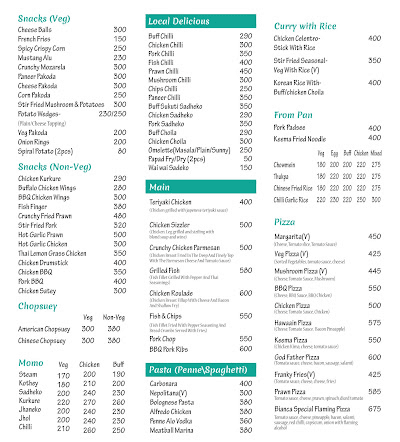 The leaf lounge menu 1