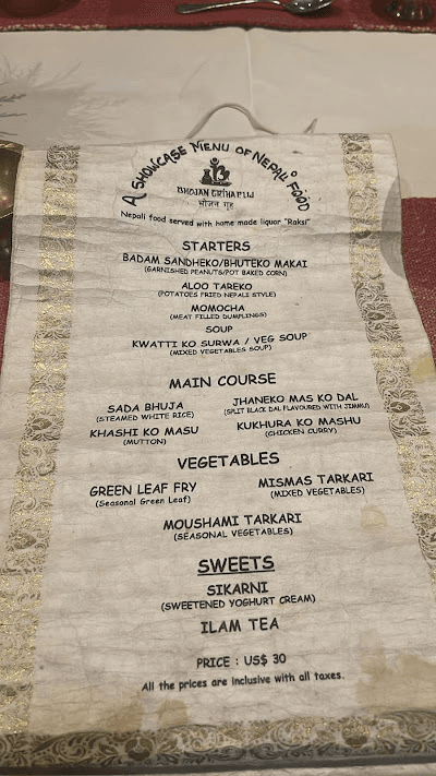Bhojan Griha menu 2